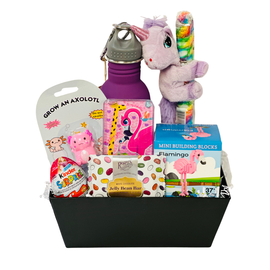 Pink Flamingo Birthday - Birthday Basket